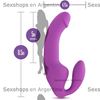 Estimulador siliconado de punto g con vibracion en el clitoris